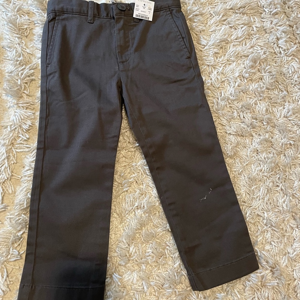 Jcrew classic gray pants, Crewcuts size 3t